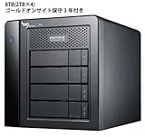 ゴールドオンサイト3年付き!Promise Pegasus2 R4 8TB(2TBx4)モデル Thunderbolt対応ストレージ