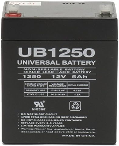 Universal Power Group 12V 5AH SLA Battery Replacement for Ademco Vista-10SE Security System