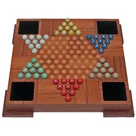 Wood Expressions Teakwood Chinese Checkers Set by Wood Expressions