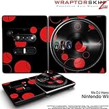 DJ Hero Skin Lots Of Dots Red on Black fits Nintendo Wii DJ Heros (DJ HERO  ....