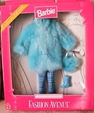Barbie Fashion Avenue Faux Fur Blue Coat - Exclusive Edition 1999 - Asst 22155