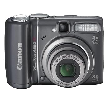 Set A Shopping Price Drop Alert For Canon PowerShot A590IS 8MP Digital Camera with 4x Optical Image Stabilized Zoom