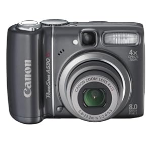 Canon PowerShot A590IS 8MP Digital Camera with 4x Optical Image Stabilized Zoom