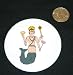 3 button / pin printed with Avatar of Vishnu