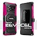 Evocel Galaxy Note 7 [New Generation] Rugged Holster Dual Layer Case [Kickstand][Belt Swivel Clip] For Galaxy Note 7 (2016 Release), Pink (EVO-SAMNOTE7-XX05)