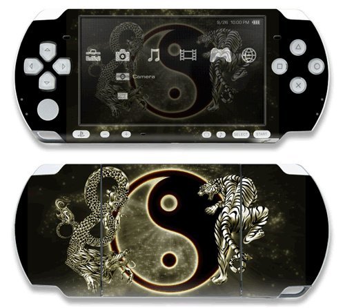 Ying Yang Decorative Protector Skin Decal Sticker for Sony Playstation PSP Slim / PSP 3000