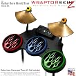 Metal Flames Colors Skin by WraptorSkinz fits Guitar Hero 4 World Tour Drum Set for Nintendo Wii, XBOX 360, PS2 & PS3 (DRUMS NOT INCLUDED)