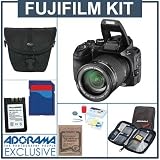 Fujifilm FinePix S100FS Digital Camera kit, Black with 4 GB SD Memory Card, Spare NP-140 Lithium-Ion Rechargeable Battery, Lowepro Holster-style Bag, Professional Lens Cleaning Kit, Mack 3 Year Extended Warranty, Slinger Digital Memory Case(4)