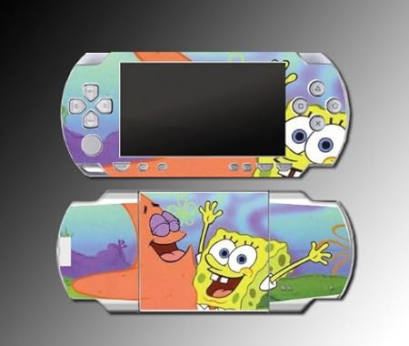 Spongebob Patrick Nick Kids game Decal Cover SKIN #3 for Sony PSP 1000 Playstation Portable