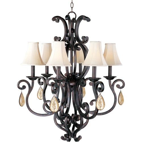 Richmond 6-Light Chandelier with Crystals & Shades