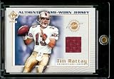 2002 Private Stock Reserve Authentic Game-Worn Jersey Tim Rattay Football Card - Mint Condition - Shipped In Protective Display Case!