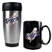 Los Angeles Dodgers MLB Stainless Steel Travel Tumbler & Black Ceramic Mug Set - Primary Logo by Great American Products