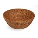 Bamboo Brown Basket "Rattan to the Core Basket [Brown - Small]" -Fair Trade Gifts