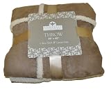 Microfiber Patch Throw 50" X 60" Color Mocha Microfiber Patch Throw 50" X 60" Color Mocha