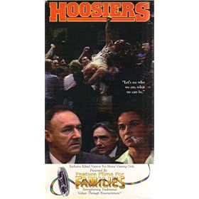 HOOSIERS--Exclusive Edited Version for Home Viewing Presented by FEATURE FILMS FOR FAMILIES (VHS TAPE with Short Parent's Guide On Back Cover)