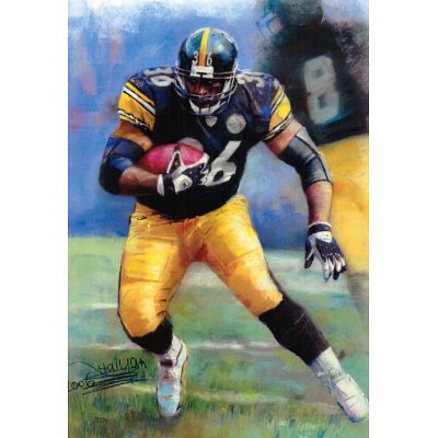 Jerome Bettis (Running with Football) Sports Poster Print - 11x17