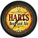 Harts 's Beer and Ale Black Cascading Pub Style Wall Clock Image