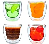 Produkt-Bild: Doppelwandiges Thermoglas CURVA mit Schwebeeffekt. Set 4x 0,24 Ltr. Glas
