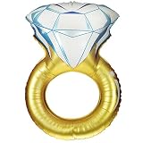 Diamond Ring Balloons Set of 2 - Metallic