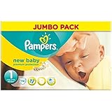 Pampers New Baby Size 1 Nappies 74 Pieces