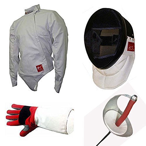 Deluxe 4 Pieces Sabre Practice Fencing Set !! WheelerJSamfuo