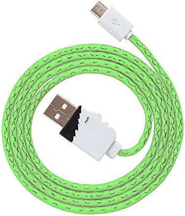 Premium Valentine's[2PCS] Micro USB Cables High Speed USB 2.0 A Male to Micro B Sync and Charge Cables Cable[3.3ft] compatible for Samsung Galaxy Edge S6 S4 S3 S2,Note 4 2 Nexus,HTC M9 M8 One X S,Nokia N9 Lumia 920 900,LG G7 G5 G3 G2 Tablet,Google Nexus 10 7 5 4 Glass,Sony Experia,Digital Cameras,and all Android Phone, Retail package (green)