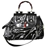 Gucci Black Laminated Handbag 190256BK