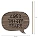 30th Milestone Birthday - Dashingly Aged to Perfection - Birthday Photo Booth Props Kit - 20 Count