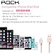 [Apple MFI Certified] Rock 3.3ft/1M Nylon Braided Tangle-Free Aluminum Casing 8-pin Lightning to USB Sync/Charger Cable for iPhone 7/7 Plus/6s/6s Plus/6/6 Plus, iPad 4/Pro/Air/Mini -Retail- Rose Pink