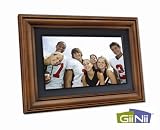 GiiNii 7 Inch Digital Picture frame in Stained Pine Frame