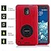 Galaxy Note 4 Case, Honeycase Military Extreme-Duty Shockproof Rugged Hybrid Armor Case Cover With Belt Clip Holster Rotating Kickstand and Screen Protector for Samsung Galaxy Note 4 (Red)