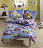 Bagger Kinderbettw�sche 135x200 2-teilige Garnitur Feinbiber
