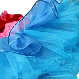 YiZYiF Girls Kids Ariel Mermaid Balllet Christmas Dance Tutu Dress Up Headband 7-8
