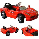 Review JJ Toys 99816R / 6V Red Ride On Ferrari Enzo Style Car with Parental Remote Control & mp3