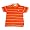 Cool Island - Toddler Boys and Boys Short Sleeve Striped Polo, Orange, Multi (Size 7)