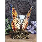 Quoizel Orange Butterfly Tiffany 1 Light Accent Lamp