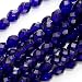 Czech Fire Polish Glass Beads 8mm Round Cobalt Blue (25)