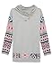 eshion 2015 Womens Long Sleeve Round Neck Splice Shirt Blouse Tops