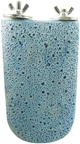Purple Star Large Lava Ledge for Small Animals Bird Perch Chew Treats (Blue)