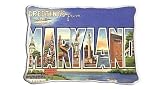 Greetings from Maryland Pillow - 11 x 18 Pillow