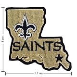 New Orleans Saints Patch Logo II Embroidered Iron on Patches