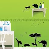AFRICA SCENERY DECOR MURAL WALL PAPER STICKER