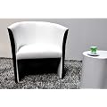 Design Clubsessel Cocktailsessel Textilleder Schwarz / Wei�