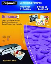 Fellowes Hot Laminating Pouches, Letter, 3 mil, 100 Pack (52454)