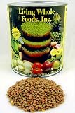 5 Lbs Green Lentil Sprouting Seed - Certified Organic - 5 Lb. Nitrogen Packed Can - Green Lentils Seed for Sprouting, Gardening, Salad Greens, Hydroponics, Edible Seed, Cooking, Soup, Sprouts, Food Storage & More - High Germination Rate - When Exposed to Light They Grow Green & Rich with Chlorophyll. Lentil Sprouts Are High in Fiber, Protein and Amino Acids, Vitamins A, C, B Complex and E, Iron, Calcium and Phosphorous.they Make a Zesty Addition to Sprout Salads.