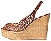 Nine West Women's Axey Leather Wedge Sandal