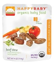 HAPPYBABY Organic Baby Food, Stage 3, Beef Stew, 4-Ounce Pouch (Pack of 16)
From HAPPYBABY
