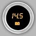 Cyberdyne A000E250N Amber Voltmeter Gauge - Silver Bezel