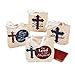 Religious Canvas Tote Bags, 8 x 8-Inch with 5 1/2-Inch, (1 Dozen)