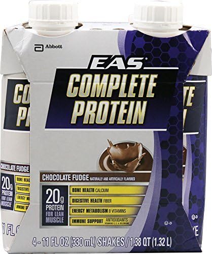 EAS Complete Protein Shake, Chocolate Fudge, 11 fl. oz. (Pack of 12) by EAS Sports Nutrition